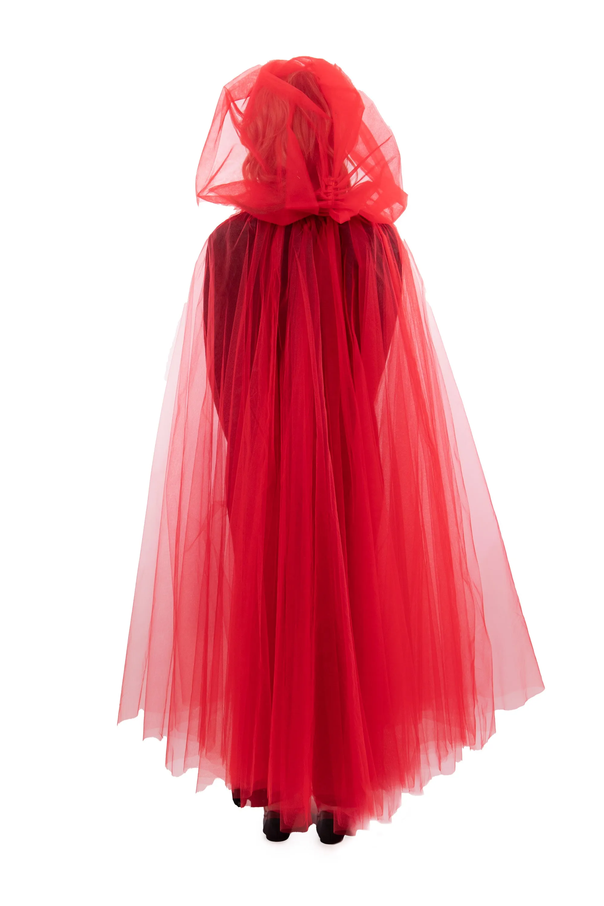 Adult Red Tulle Cloak