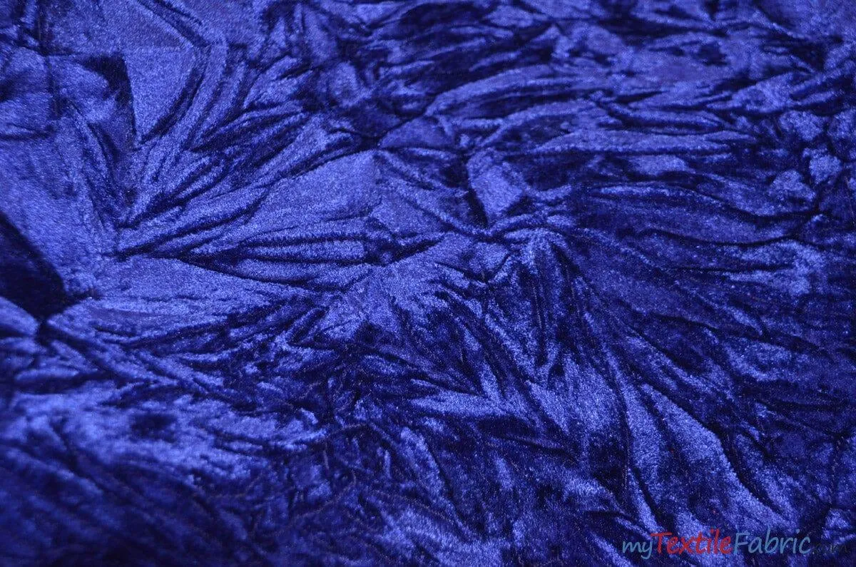 Crushed Triple Velvet | Crush Velvet Fabric | 45" Wide | Original Crushed Plush Velvet | Multiple Colors |