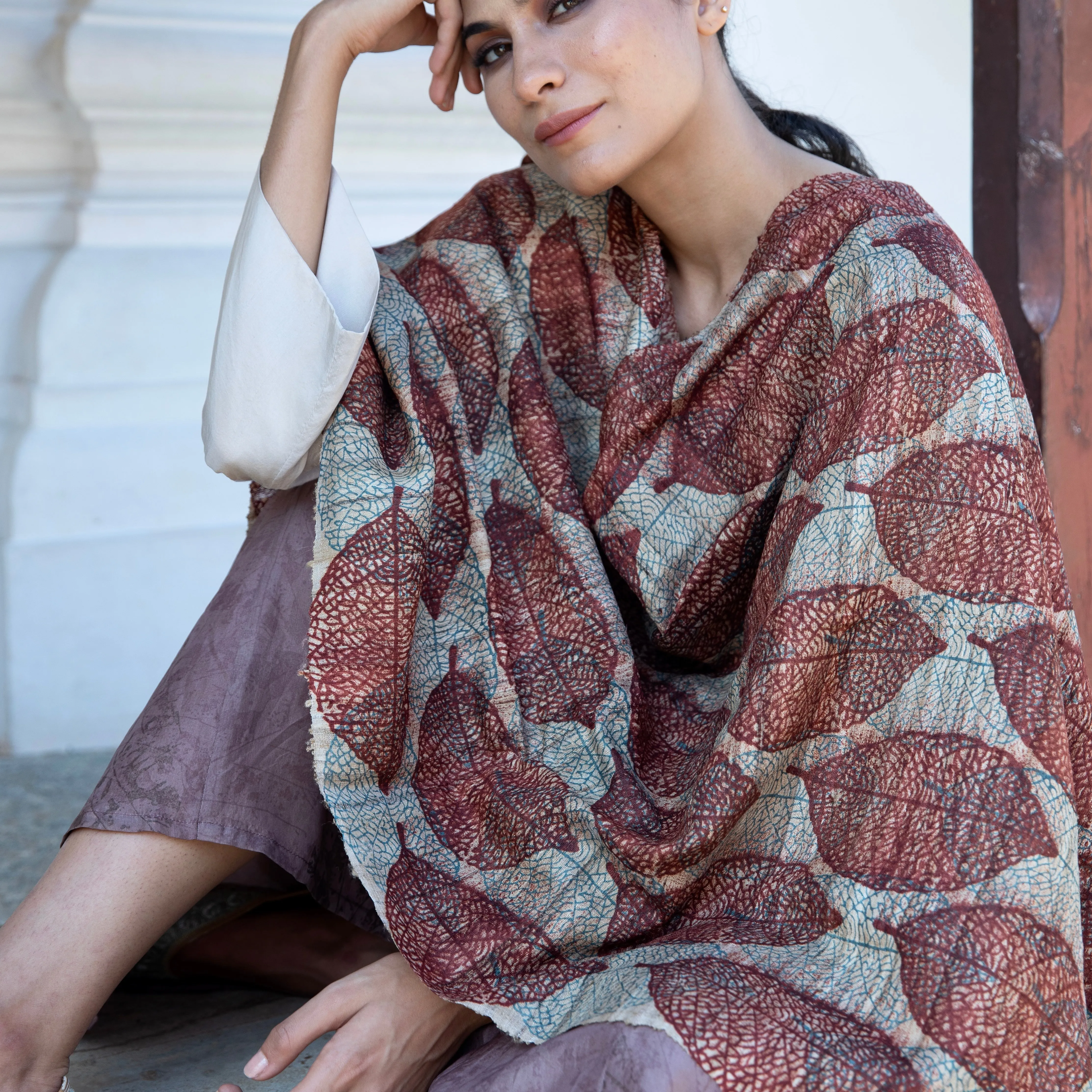 Dani - Organic Peace Silk Shawl