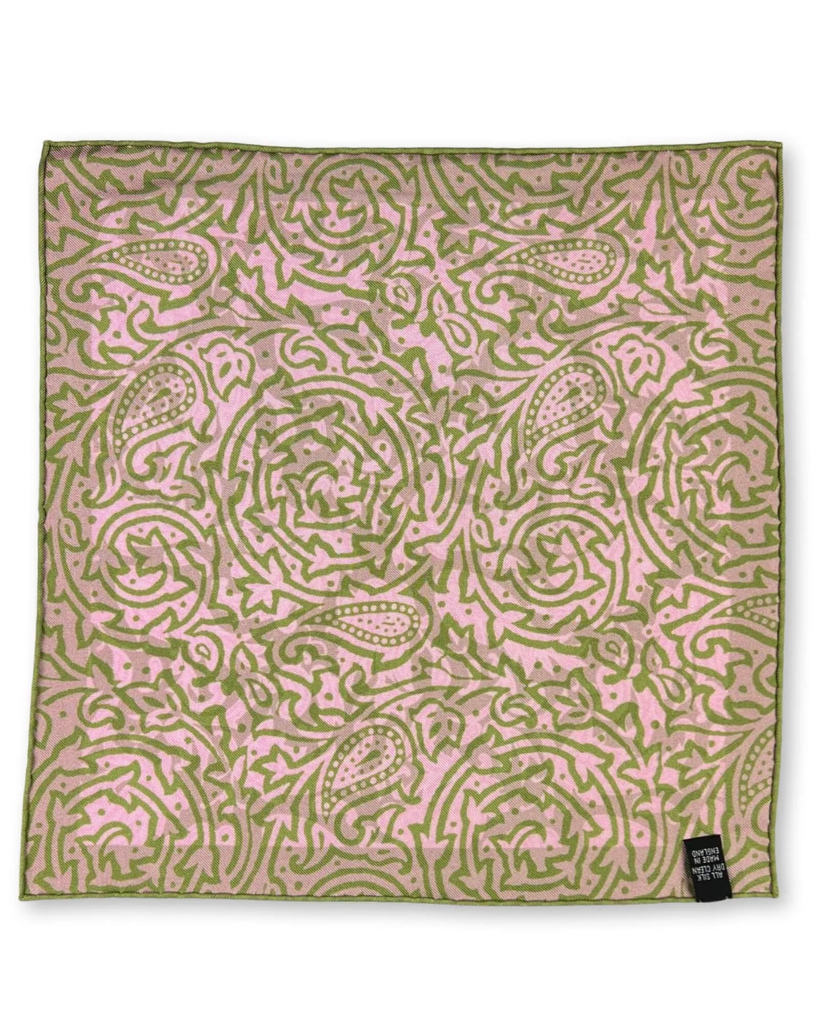 DÉCLIC Elstow Reversible Pocket Square - Green