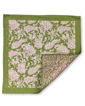 DÉCLIC Elstow Reversible Pocket Square - Green