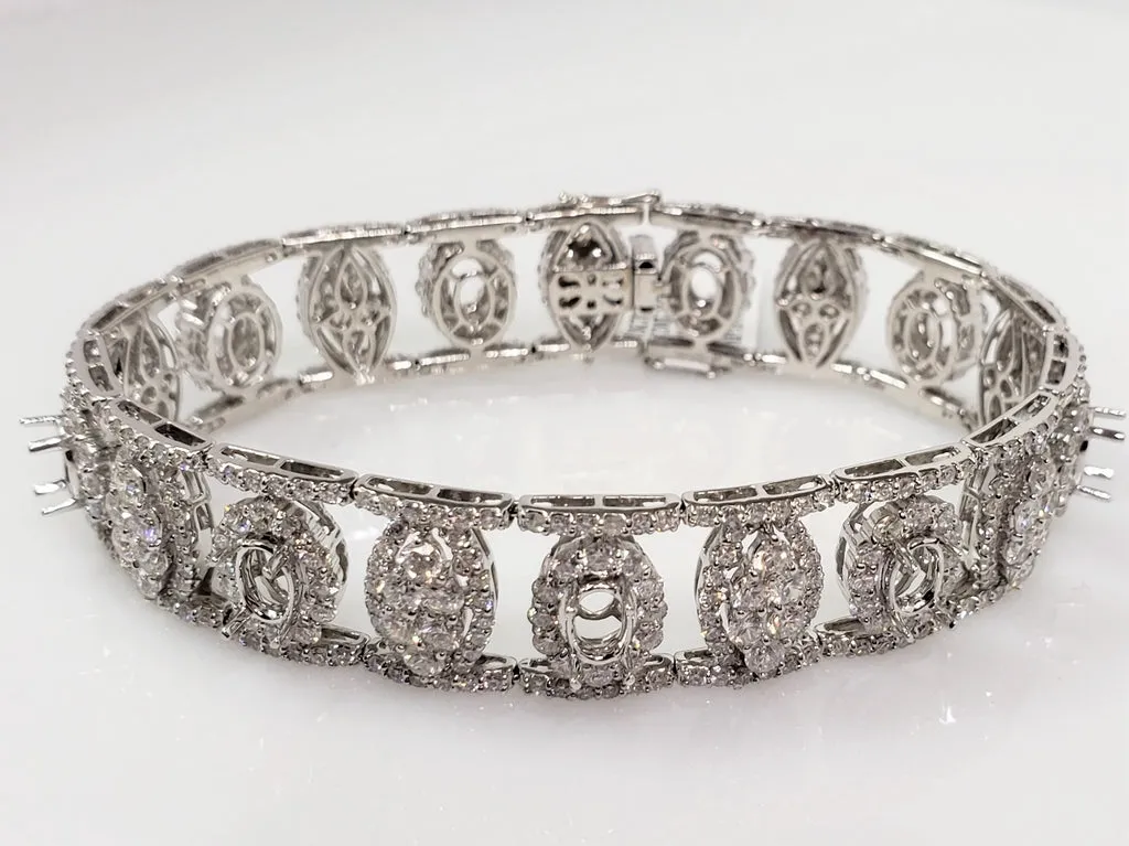 Diamond Semi-Mount Bracelet