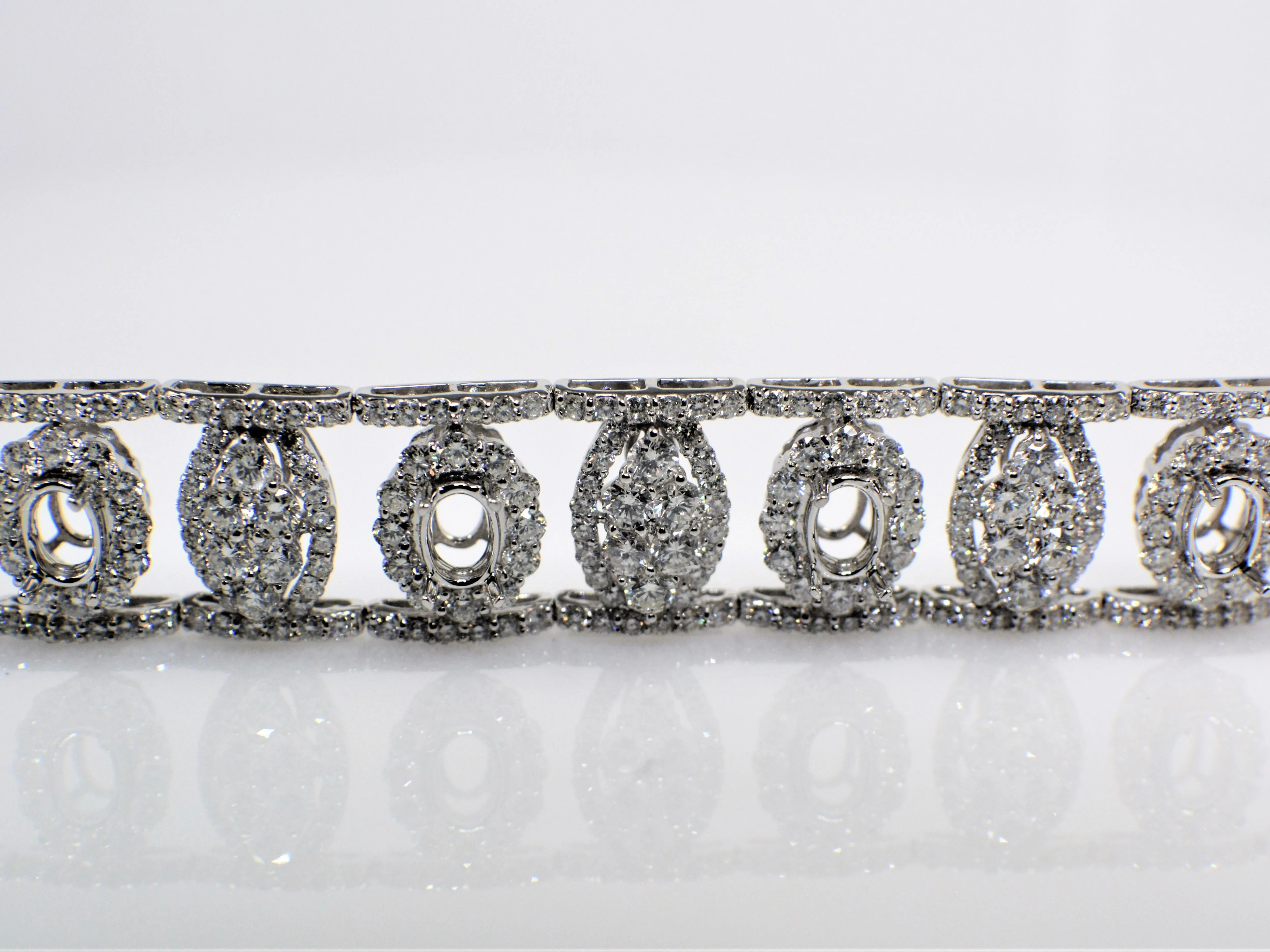 Diamond Semi-Mount Bracelet