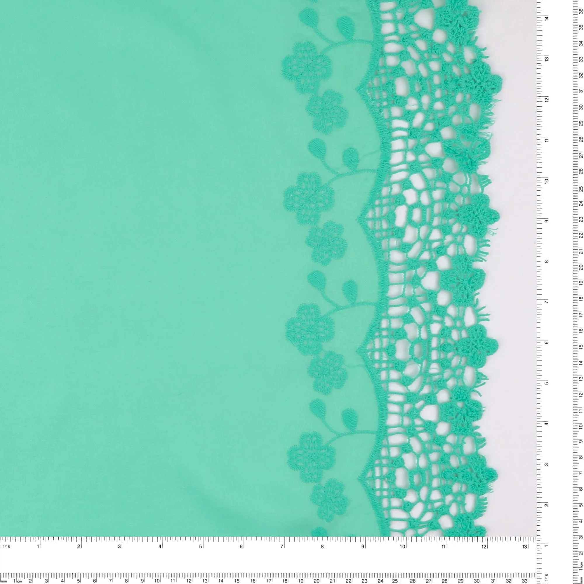 Embroidered Rayon - ADELA - 002 - Aqua