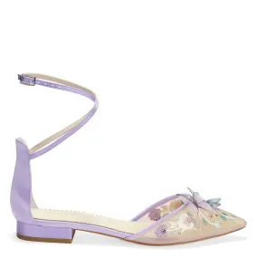 Everly - Garden Party Butterfly Flats - Lavender