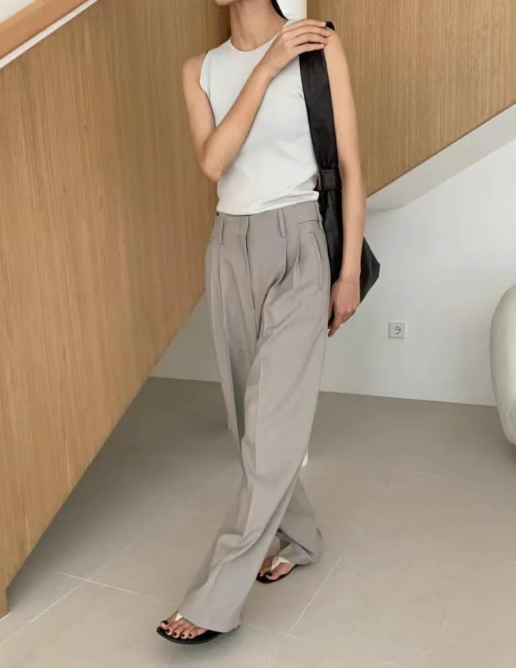 FRASIER TROUSERS Beige Grey