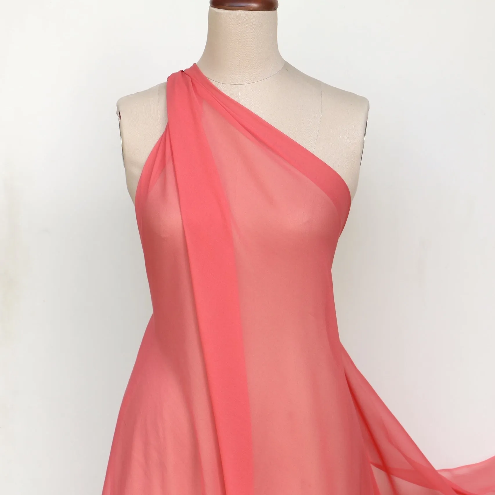 Gette Watermelon Silk Georgette