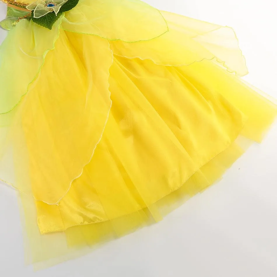 Halloween cosplay costumes Fairy Tale Fairy Dress Nature Spirit Ball Gown Girl's sequined flower princess dress Carnival Birthday Banquet Stage Performance Dress