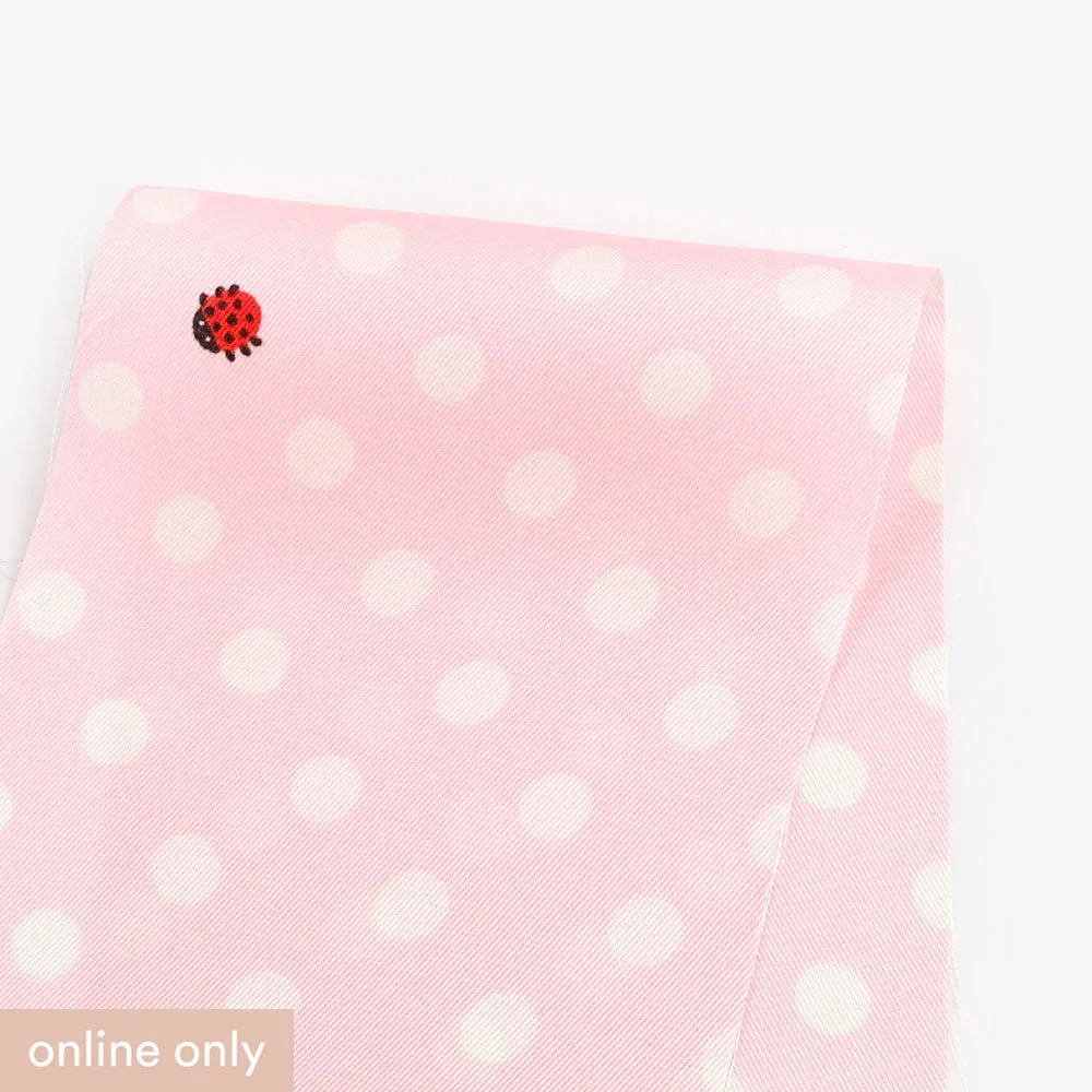 Ladybird Polka Dot Poly Twill - Candy