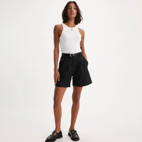 Levi's Pleated Trouser Shorts In Black