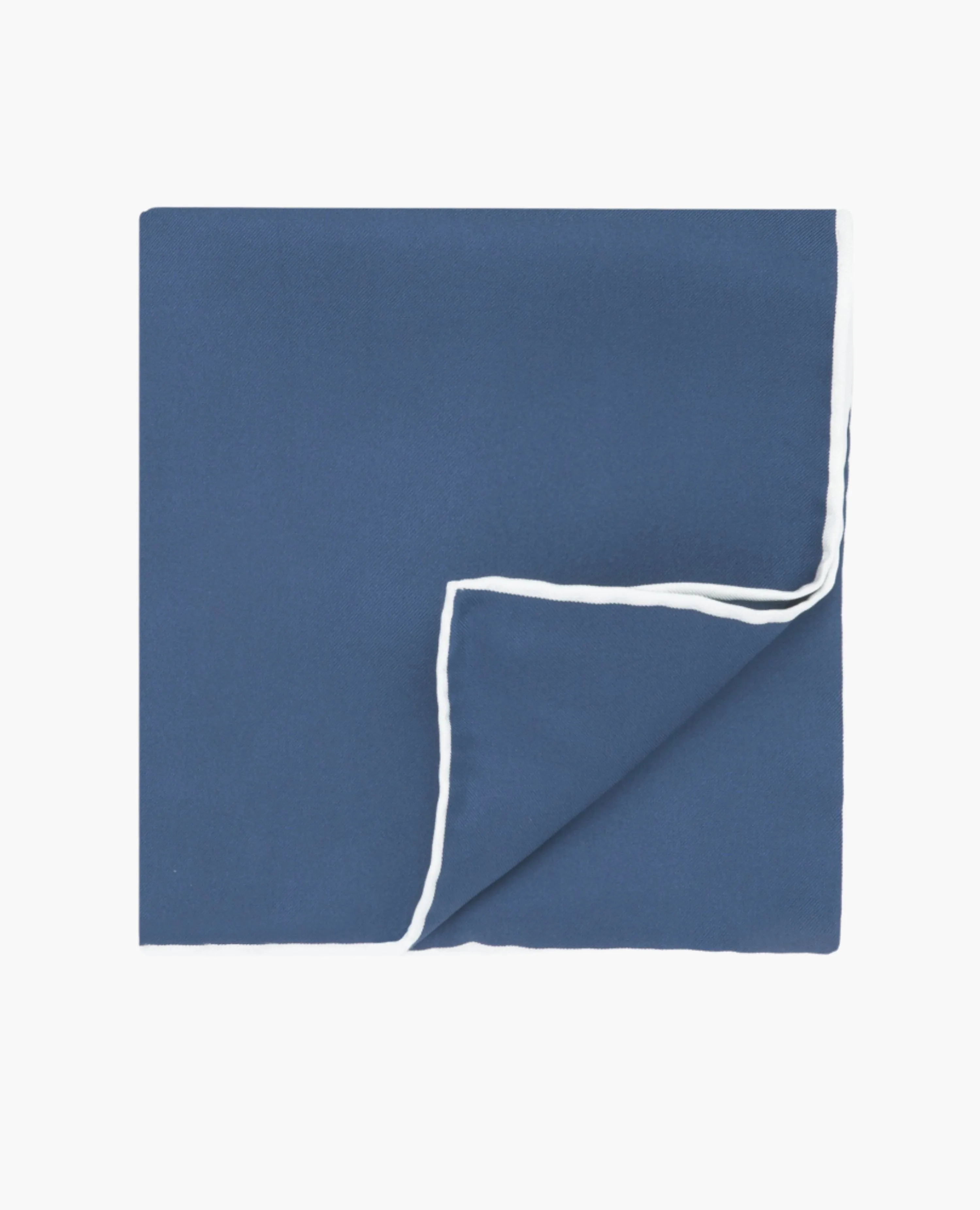 Light Navy Silk Pocket Square