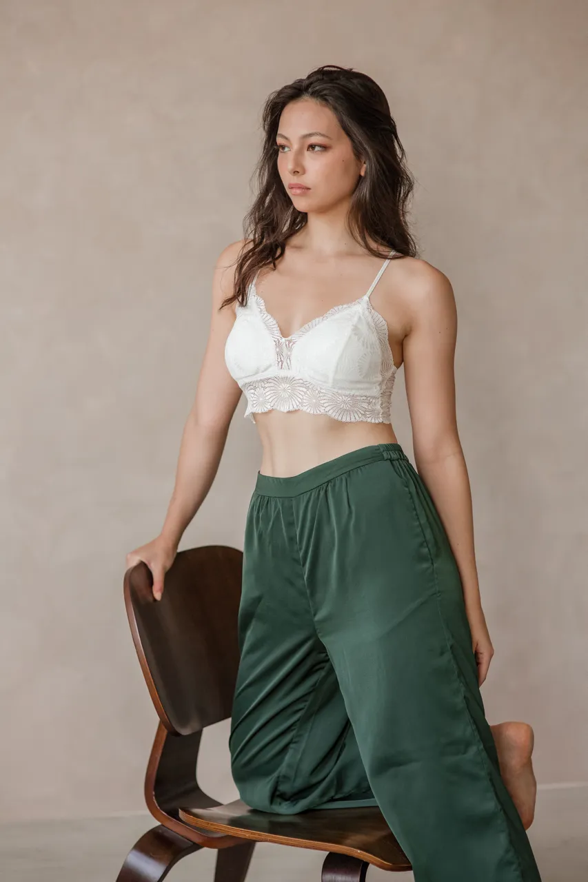 Lucie Brushed Satin Lounge Pants