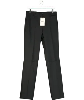 MANGO Black Straight Pleated Trousers UK 10