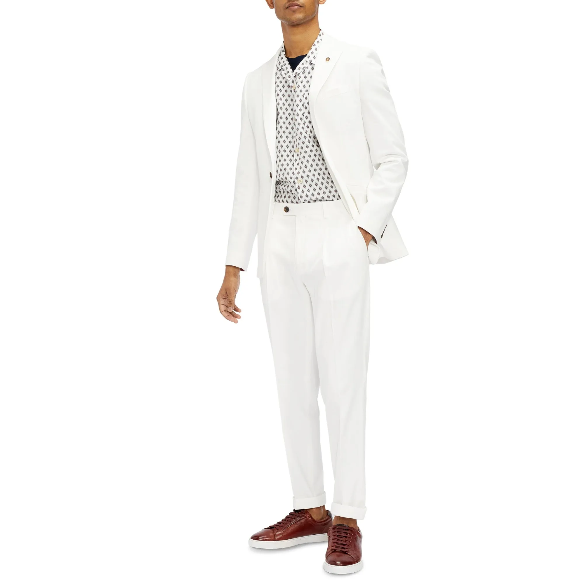 Men Mmt-Monayt-Pleated Trouser - White