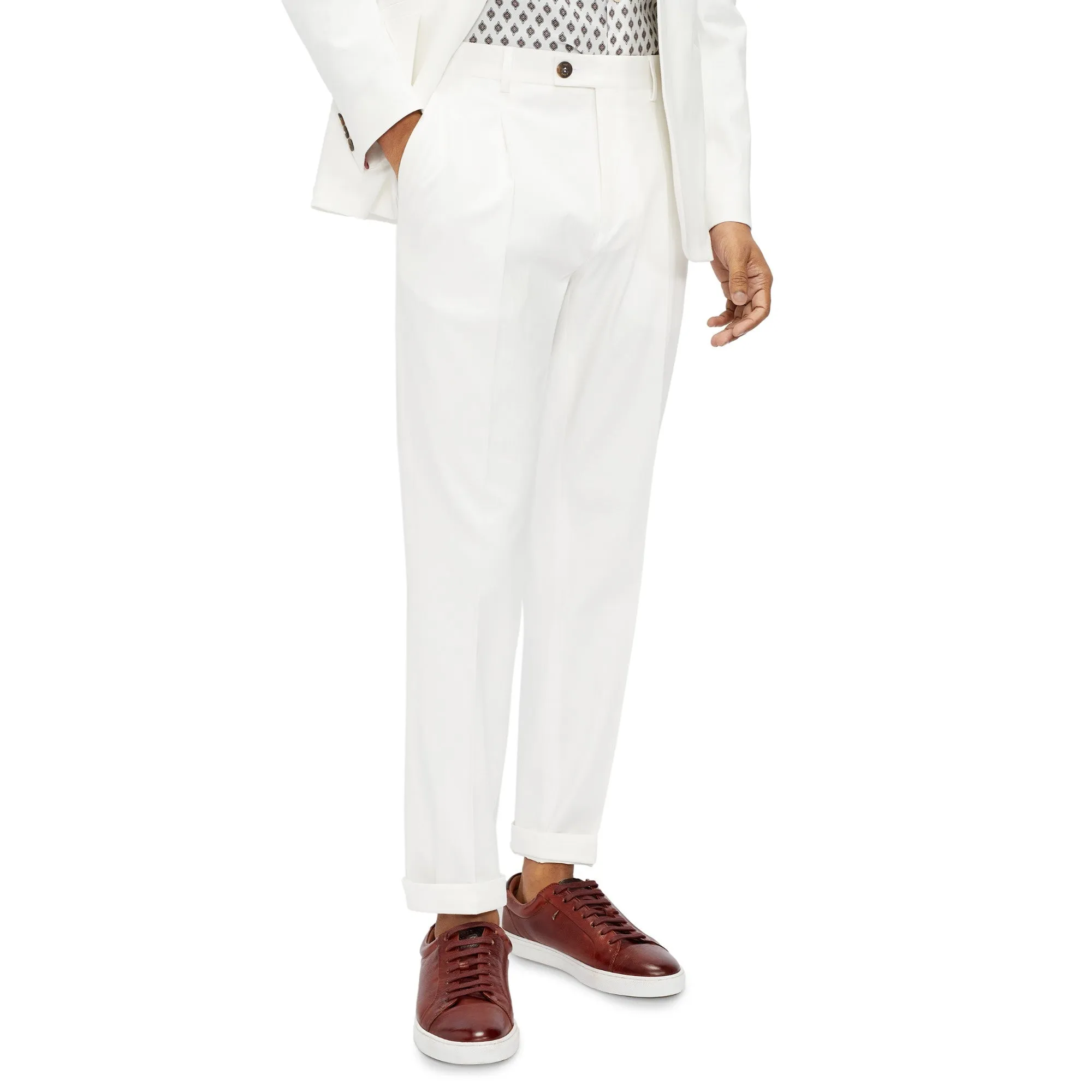 Men Mmt-Monayt-Pleated Trouser - White