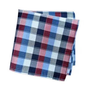 Multi Check Luxury Silk Handkerchief