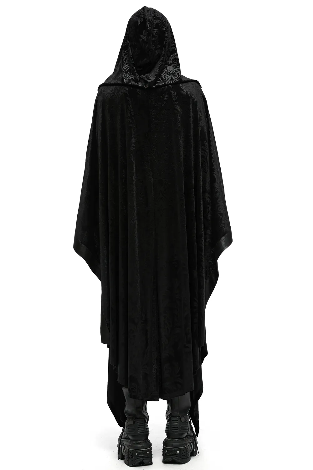 Mystic Hooded Velvet Cape for Gothic Enthusiasts