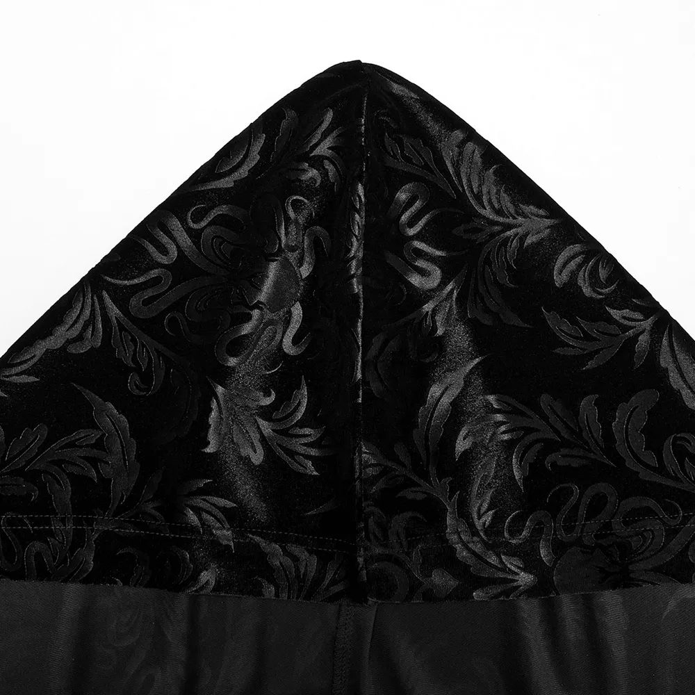 Mystic Hooded Velvet Cape for Gothic Enthusiasts