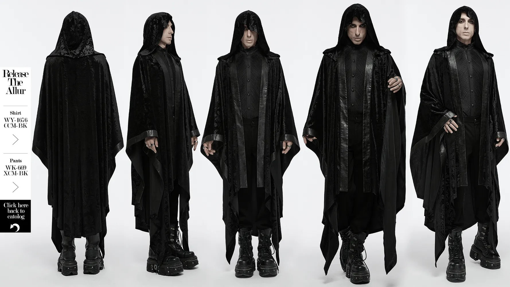 Mystic Hooded Velvet Cape for Gothic Enthusiasts