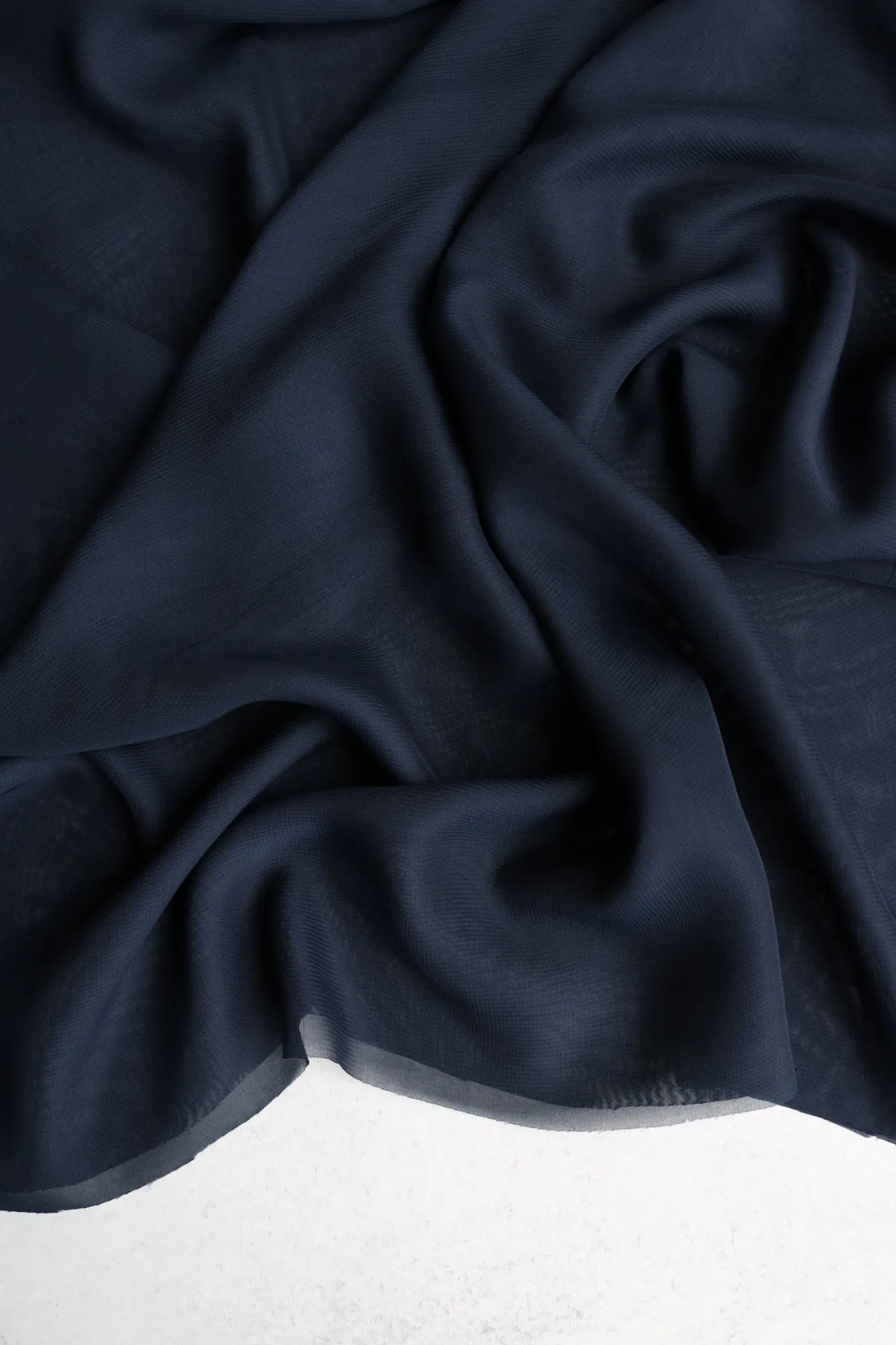 Navy Chiffon