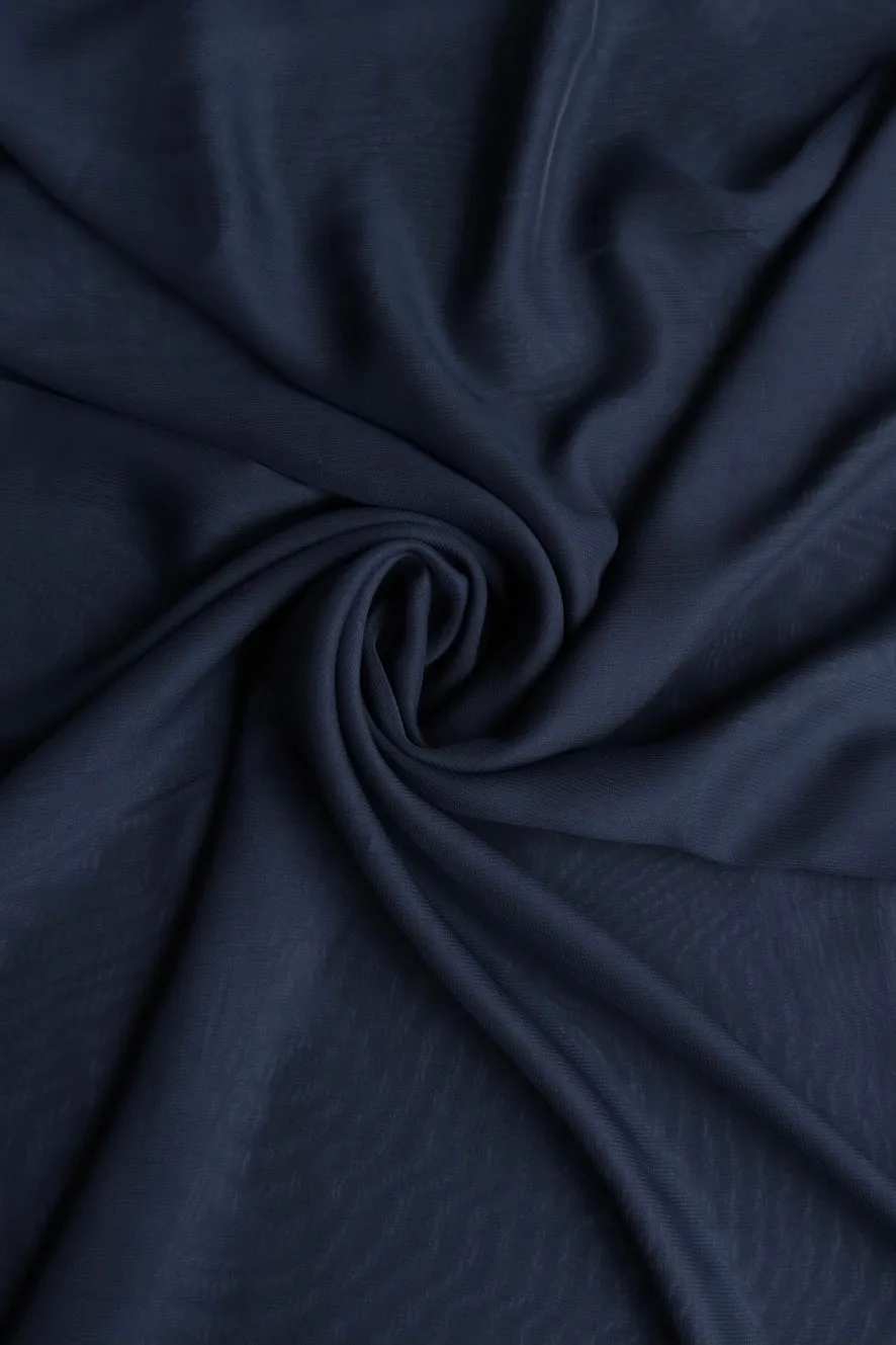 Navy Chiffon