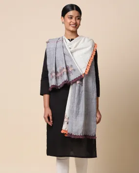 Niroop Extra Weft Wool Silk Shawl