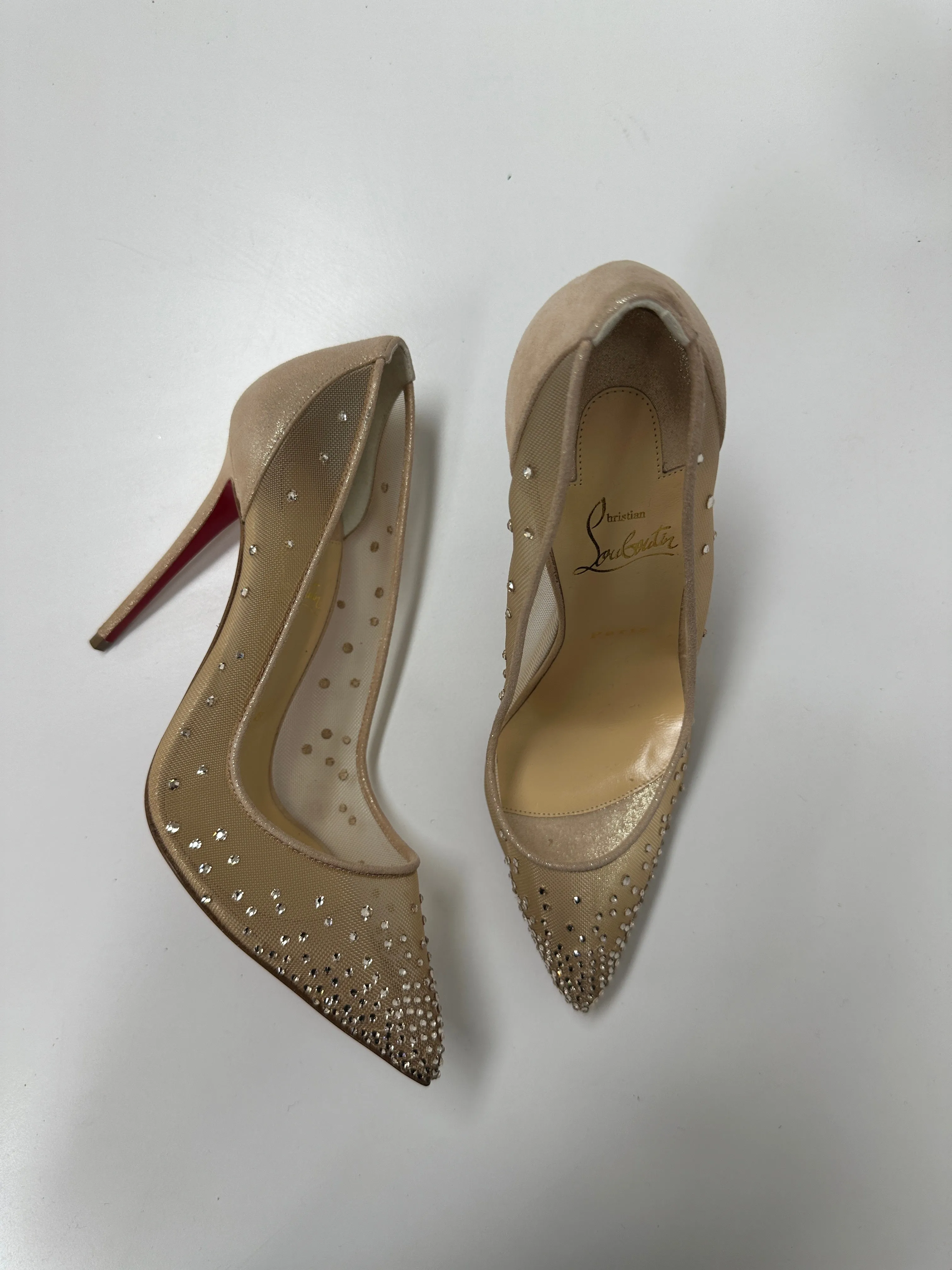 Nude Follies Strass Heels