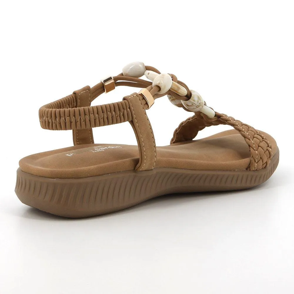 Pierre Cardin Skyla Trimmed Sandal - Tan