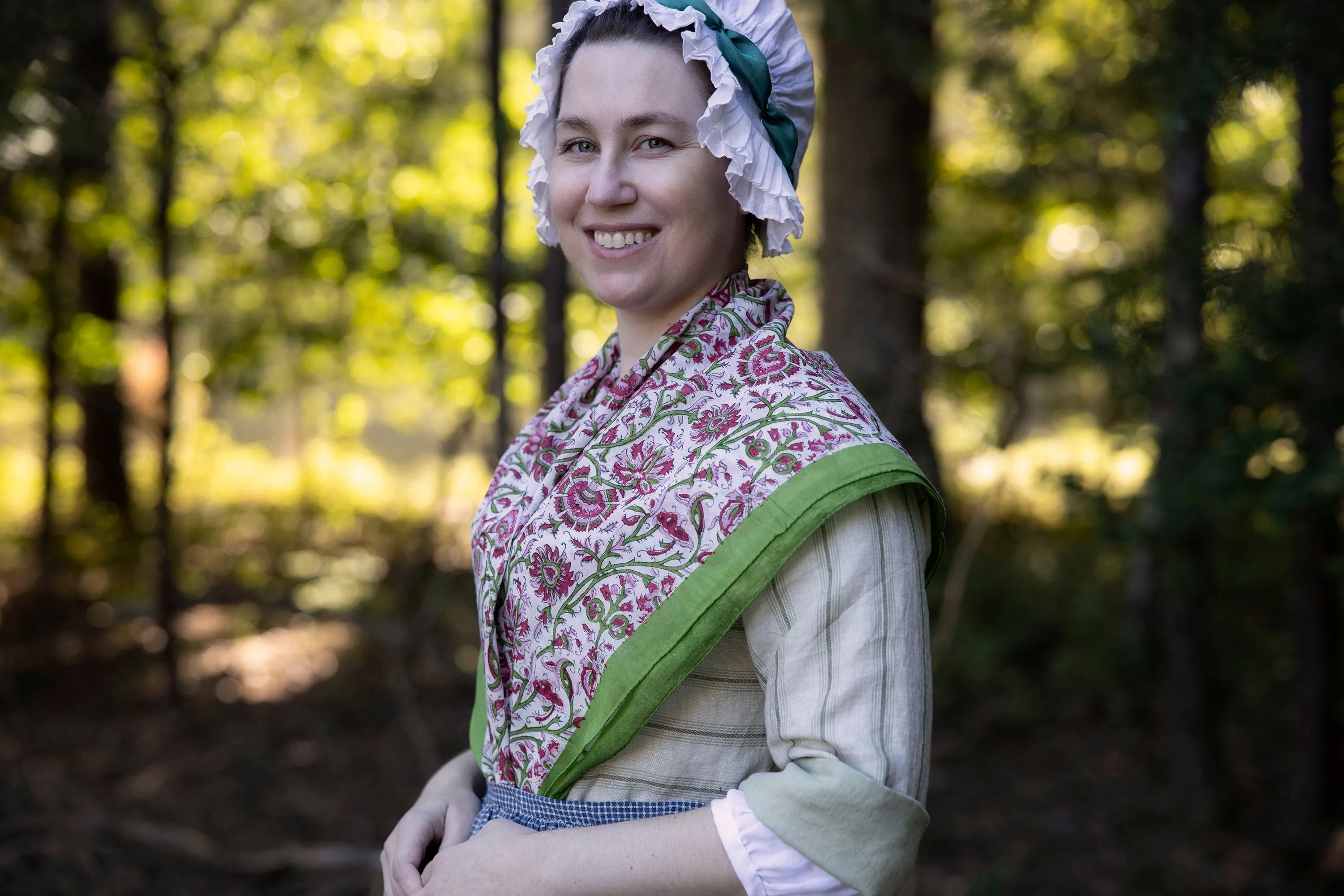 Pink, Red & Parrot Green Handkerchief