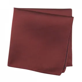 Plain Claret Silk Handkerchief