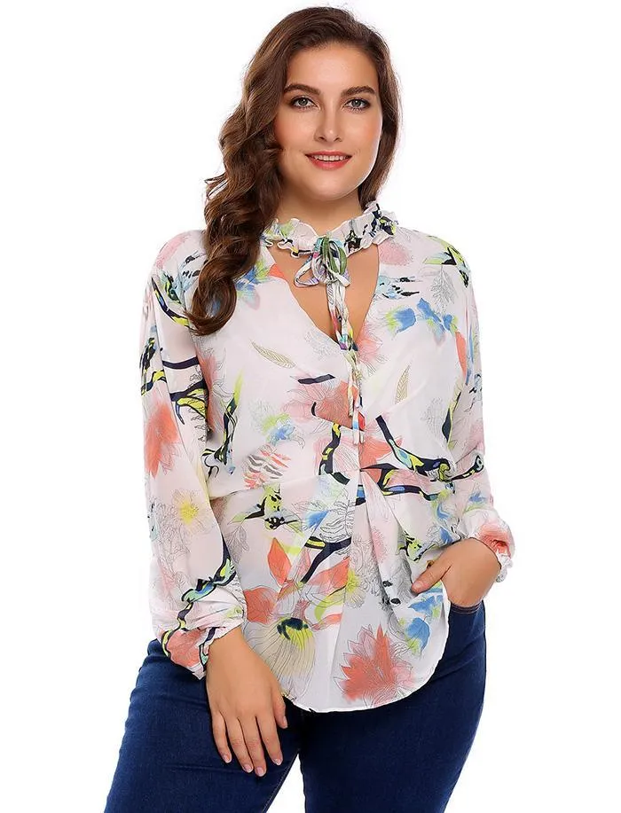 PRETTY AS A PICTURE CHIFFON TOP