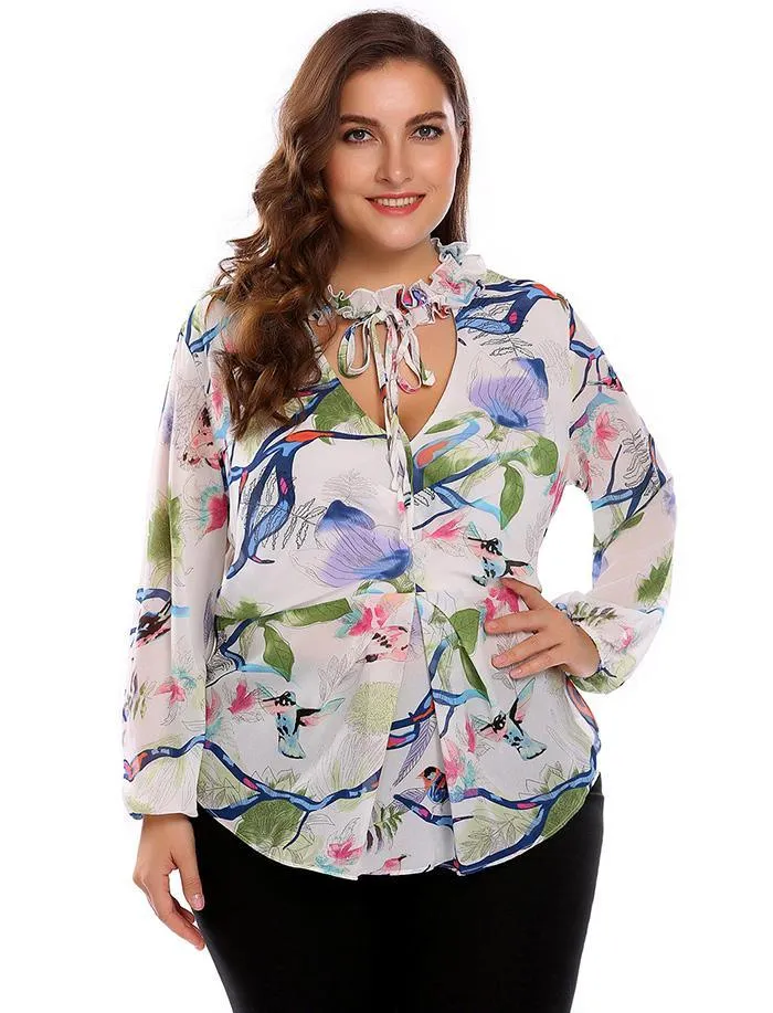 PRETTY AS A PICTURE CHIFFON TOP