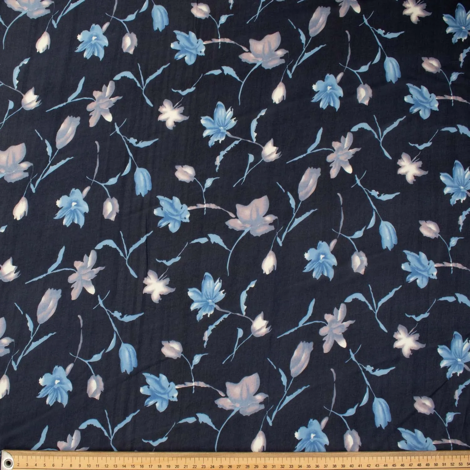 Printed Chiffon Design-Floral & Leaves