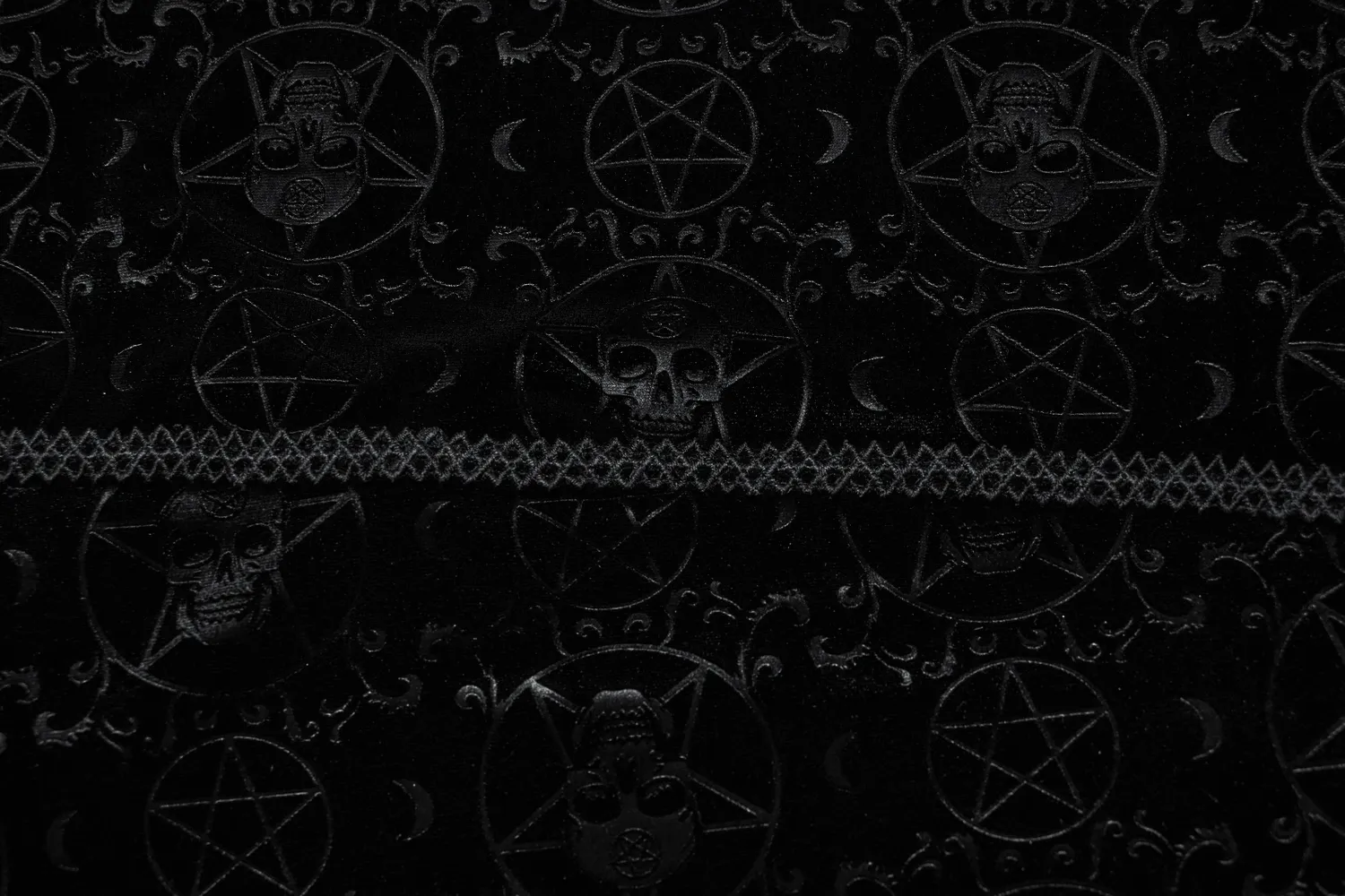 Punk Rave Occult Pentagram Cape / Women's Velvet Gothic Shawl