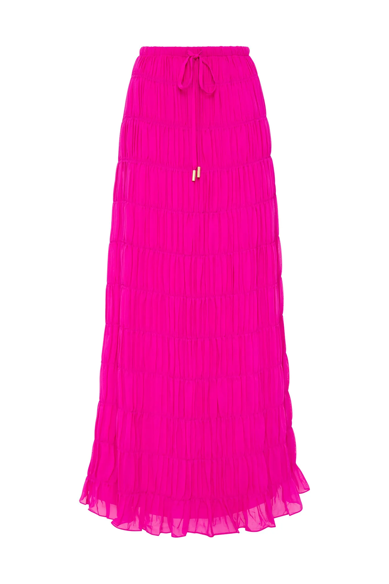 Rosewood Ruched Maxi Skirt