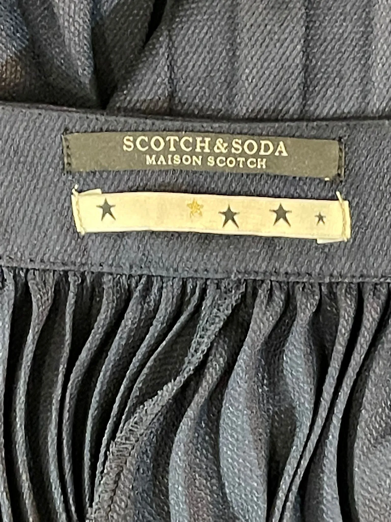 Scotch & Soda Pleated Wide Leg Trousers. Size 2