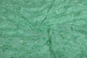 Sea Green Chinon Chiffon Fabric