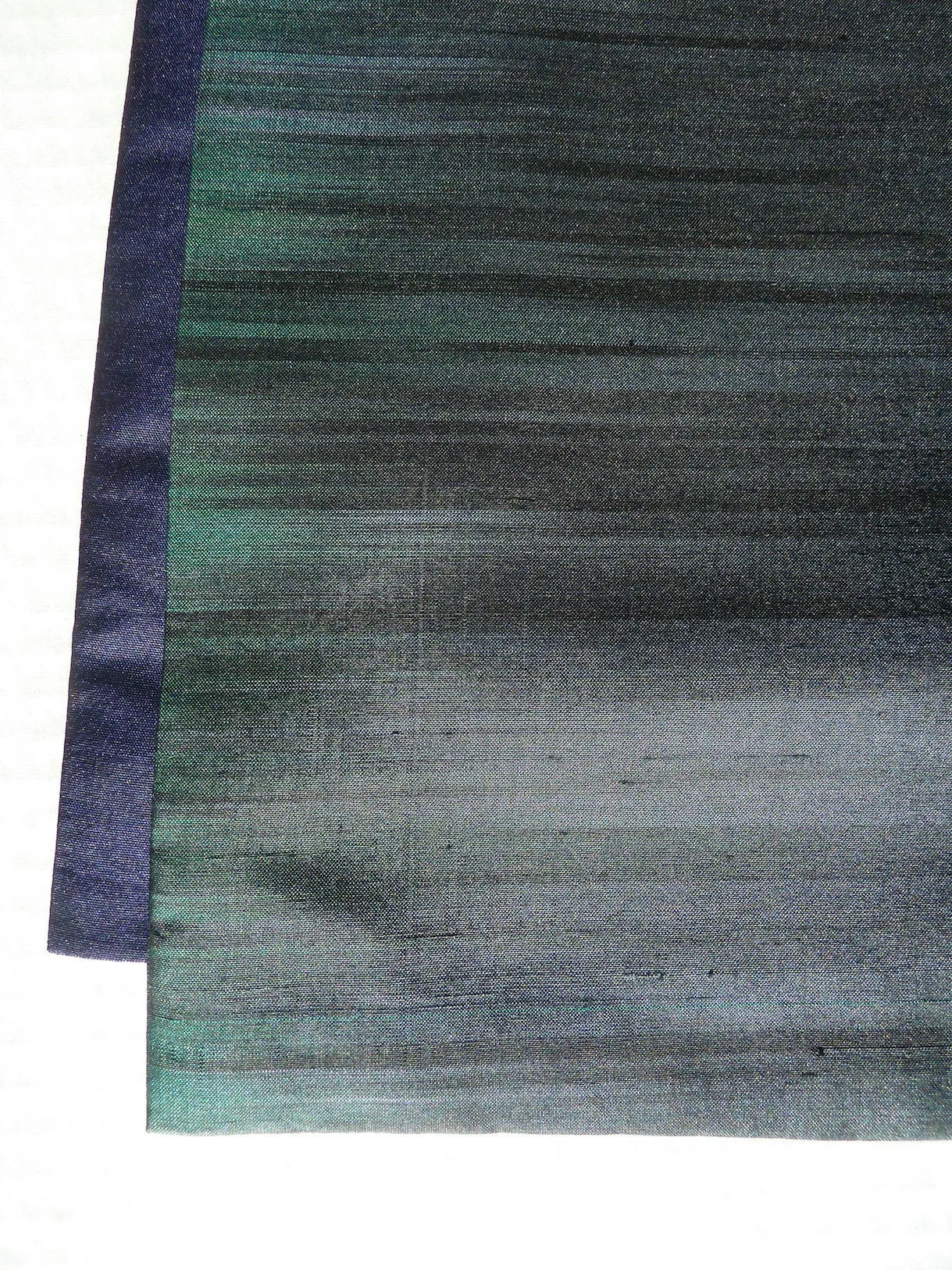 Silk Ikat Double Sided Shawl Black Eggplant