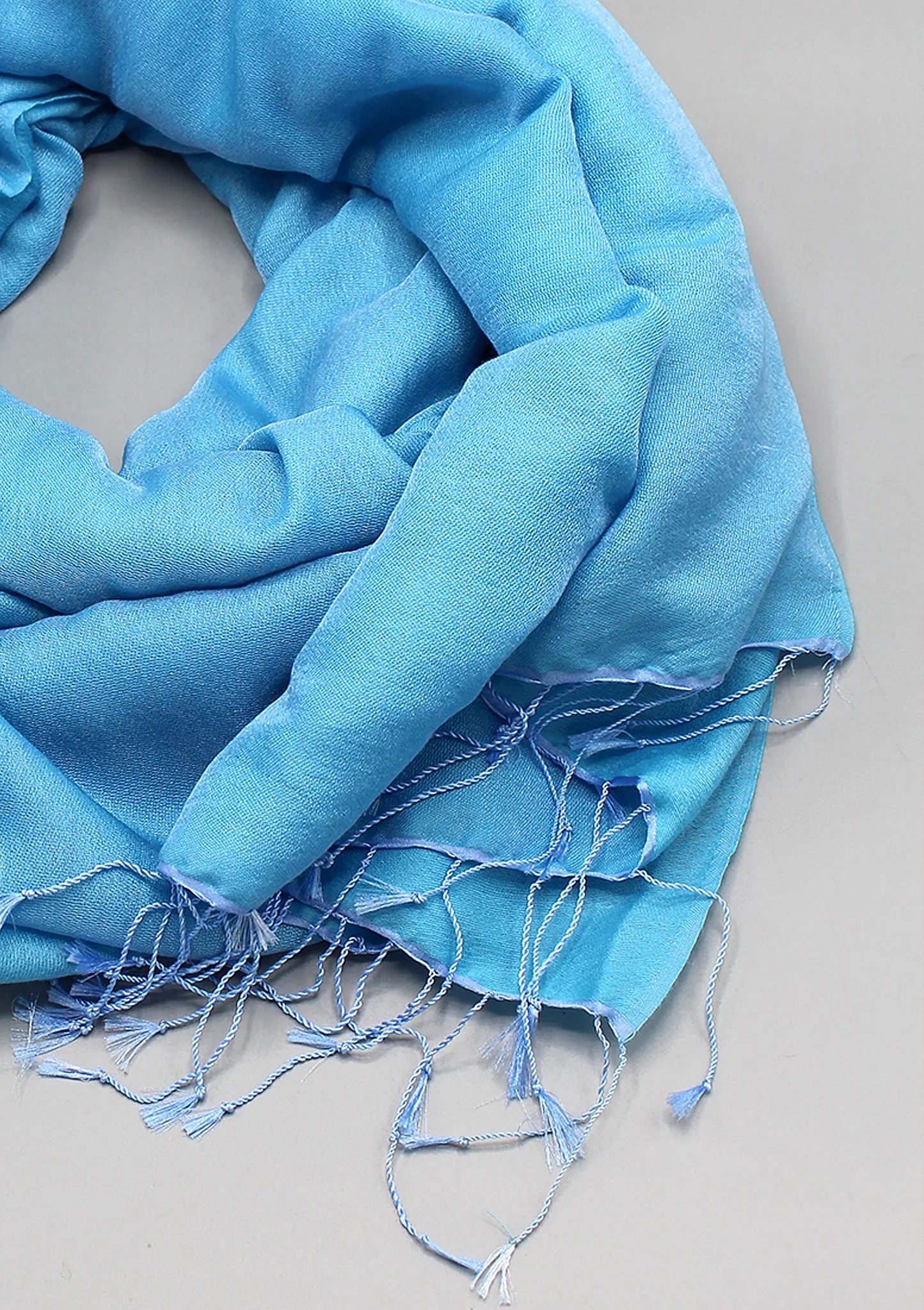 Sky Blue Water Pashmina Shawl