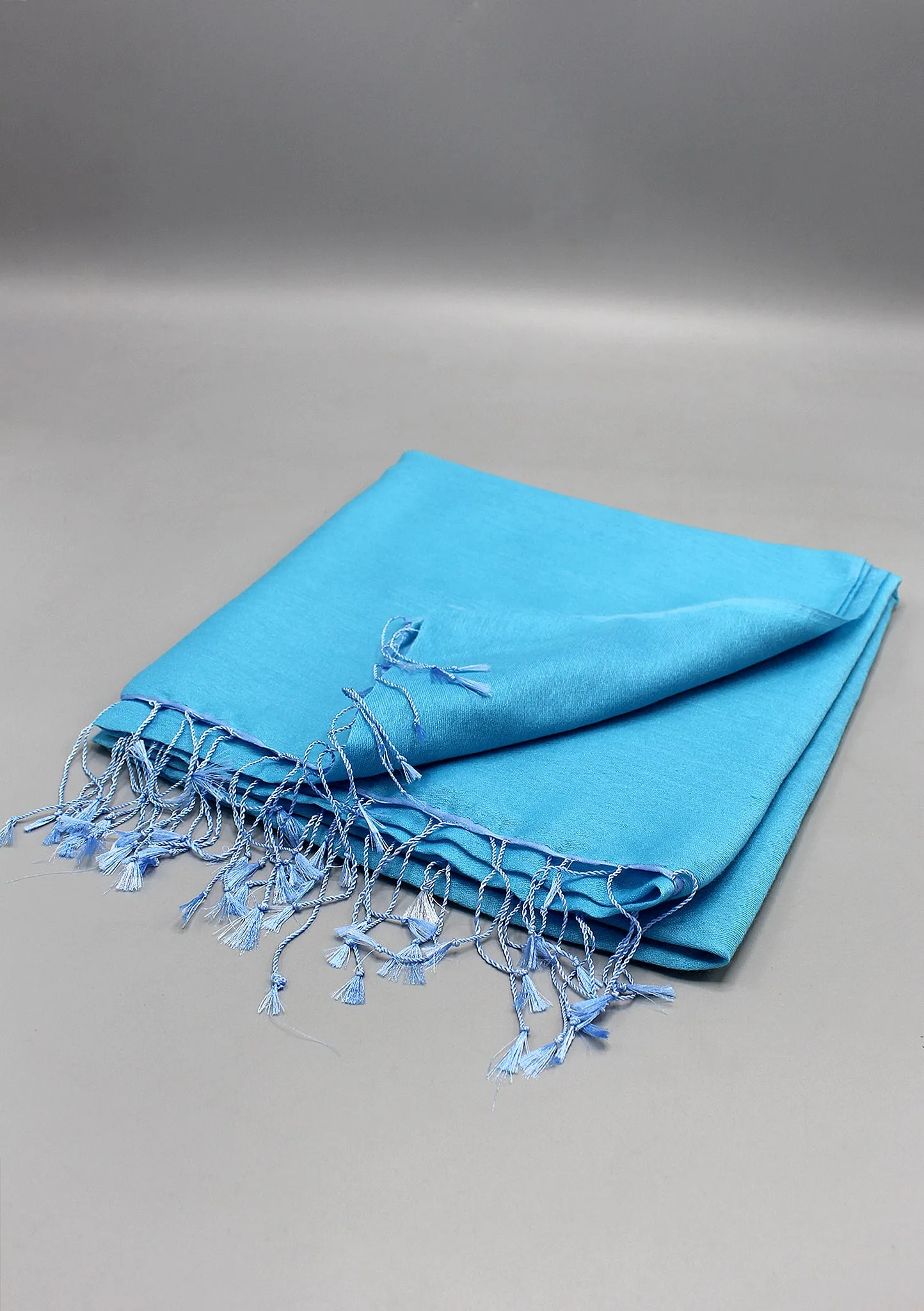 Sky Blue Water Pashmina Shawl