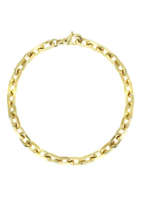 Solid Men's Hermes Bracelet - 10K / 14K Yellow Gold