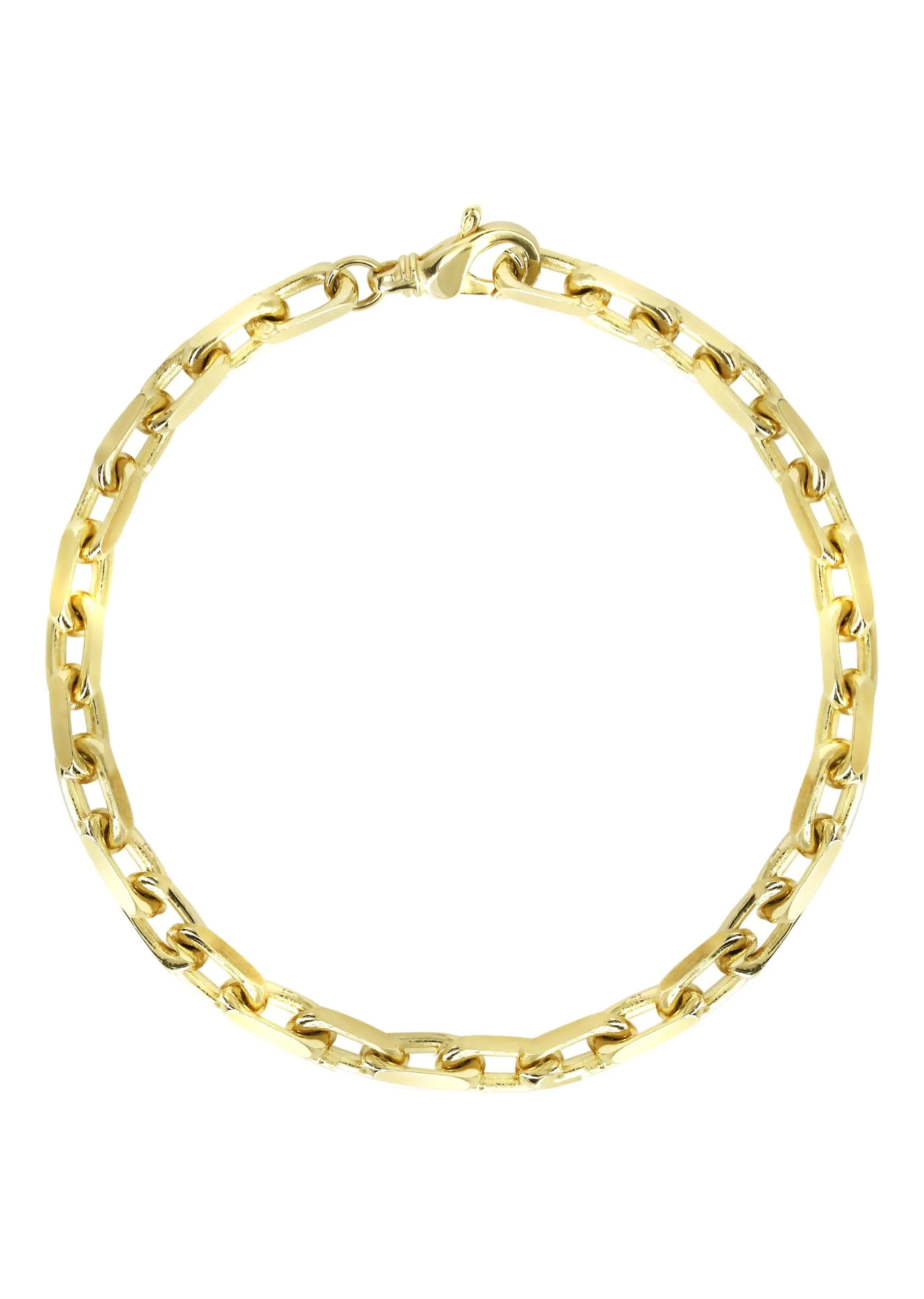 Solid Men's Hermes Bracelet - 10K / 14K Yellow Gold