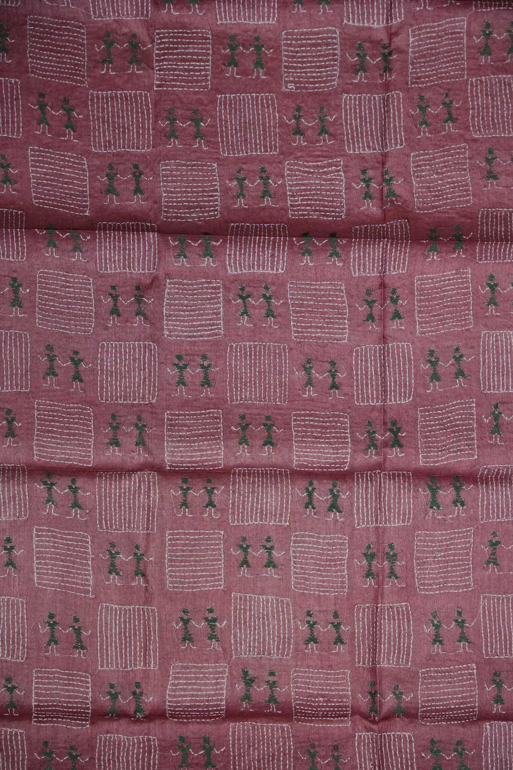 Taffy Pink Kantha Silk Blouse