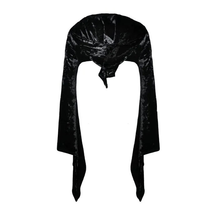 Women's Gothic Shining Velvet Witch Capes With Pointed Cap